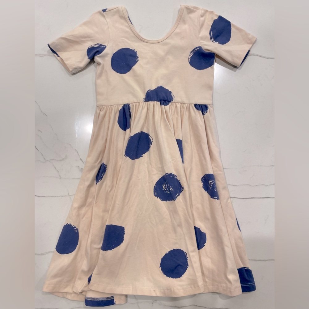 Blue Polka Dot Kids Dress